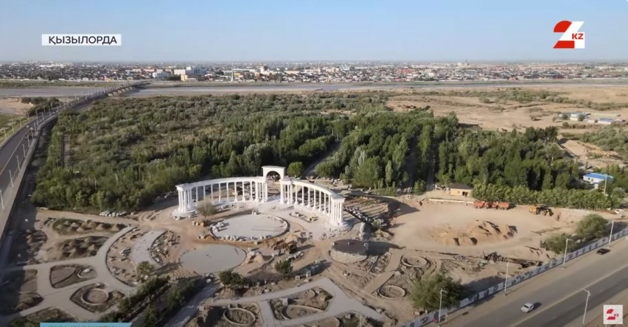 Қызылордадағы Тұңғыш Президент саябағы қайта жаңғыртудан өтуде