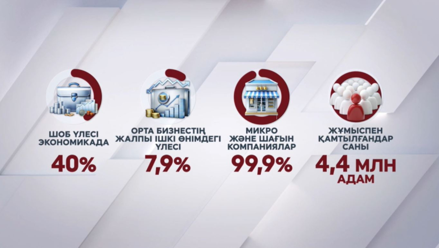 Ел экономикасындағы ШОБ үлесі 40%-ға жуықтады