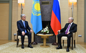 Глава государства провел встречу с президентом России