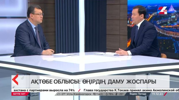 Бетпе-бет. Асхат Шахаров. Ақтөбе облысы: өңірдің даму жоспары