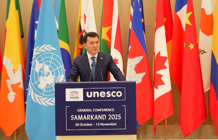 Е.Қарин ЮНЕСКО-ның Бас конференциясында Президенттің бастамалары туралы айтты