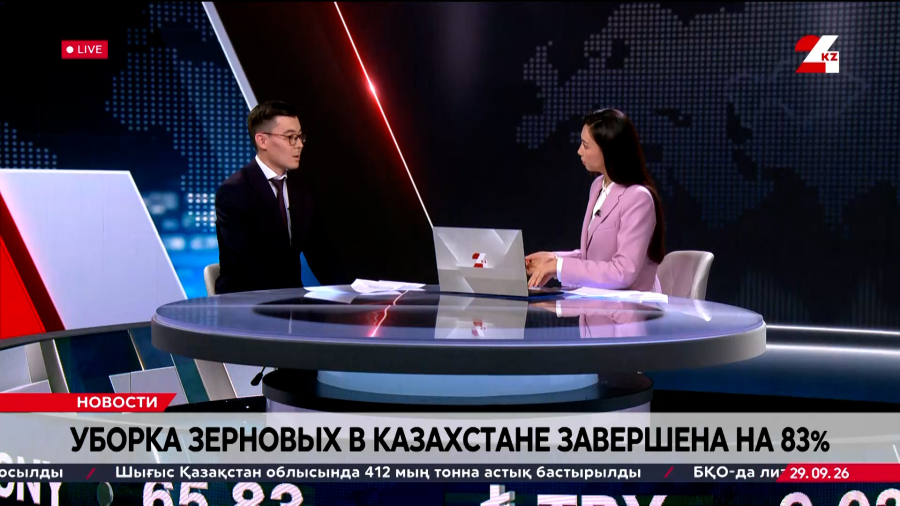 Уборка зерновых в Казахстане завершена на 83%. Адильхан Еркенов