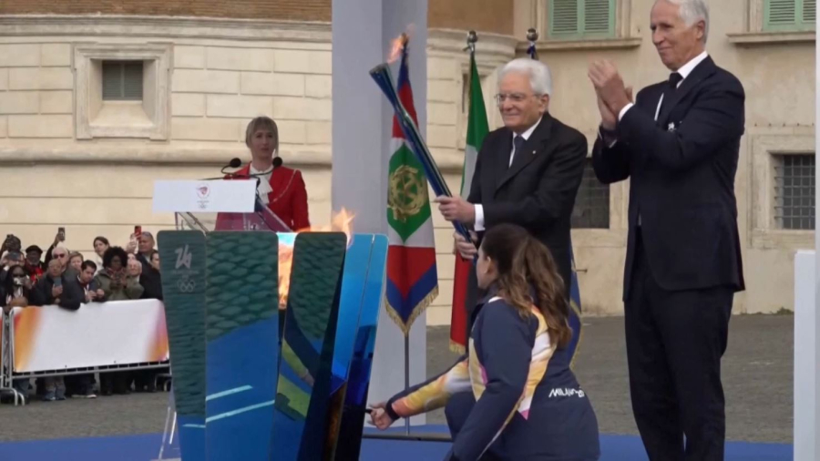 No comment: огонь Олимпиады в Риме