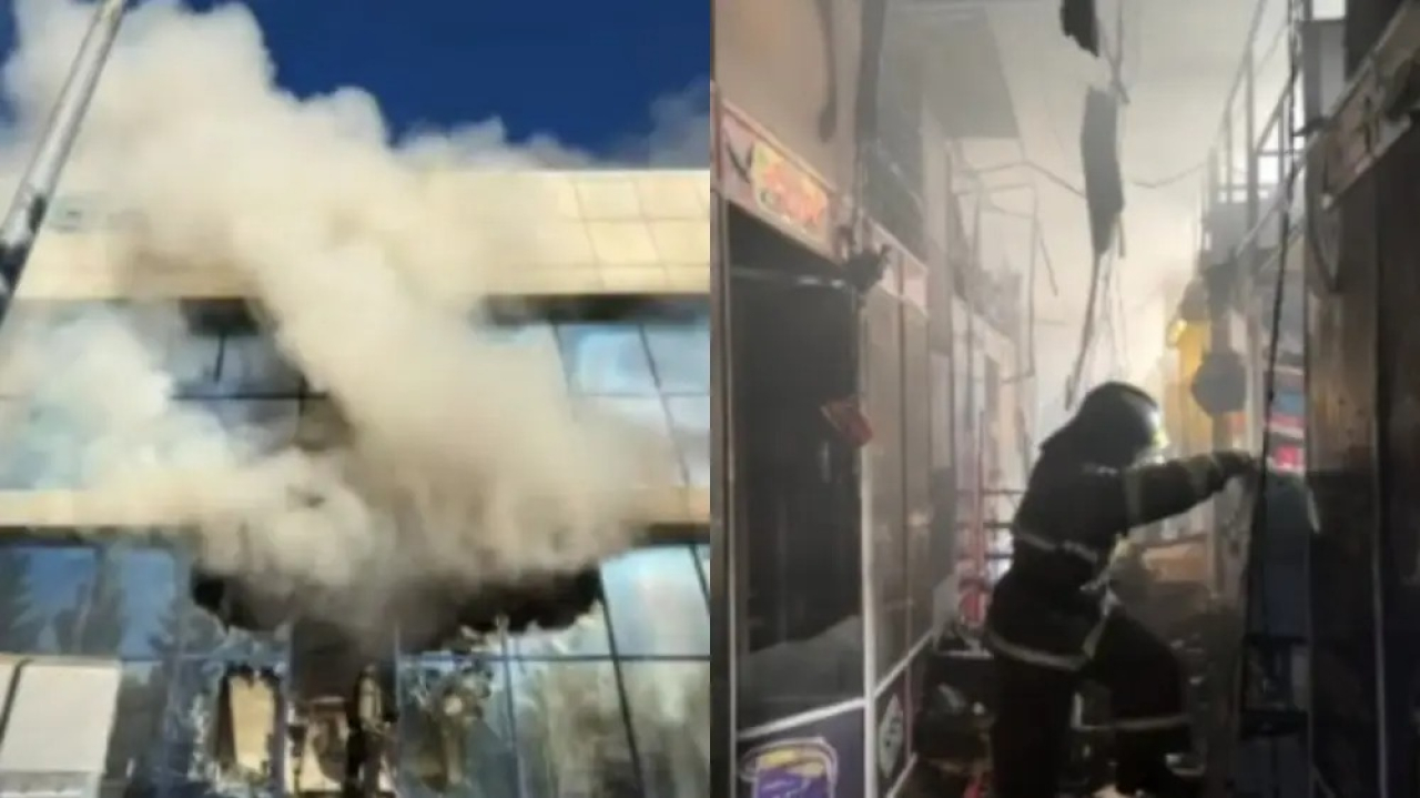 Қарағандыда автокөлік базары өртенді
