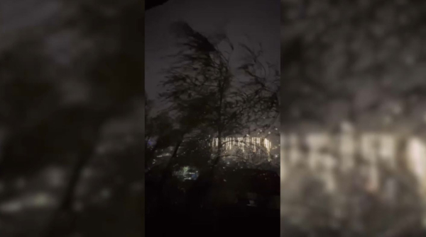 Шквалистый ветер и ливень обрушились на Алматы