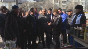 Представители партии «Ақ жол» встретились с избирателями города Конаева