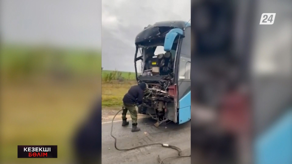 Қостанай облысында автобус жүк көлігіне соғылды