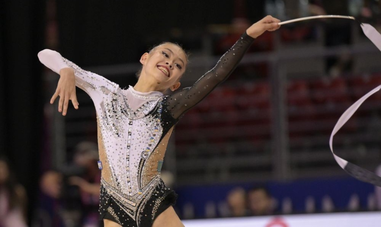 Казахстанская гимнастка вошла в пятерку лучших на чемпионате мира