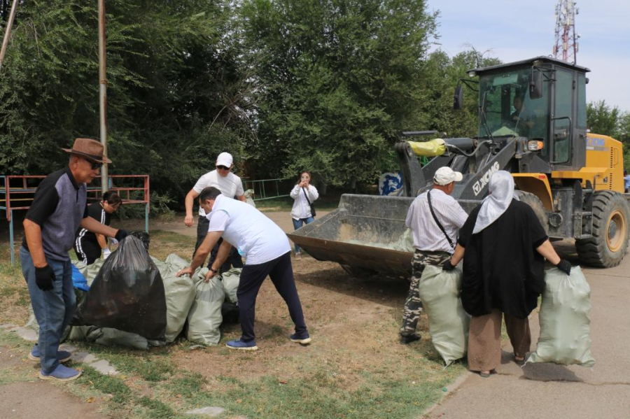 Акция «Бүгін тазалық – ертең саулық» прошла в Алматинской области