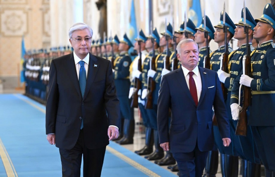 В Акорде состоялась официальная церемония встречи Короля Иордании