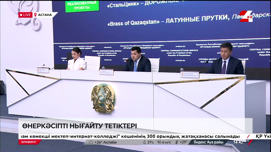 Өнеркәсіпті нығайту тетіктері. Брифинг