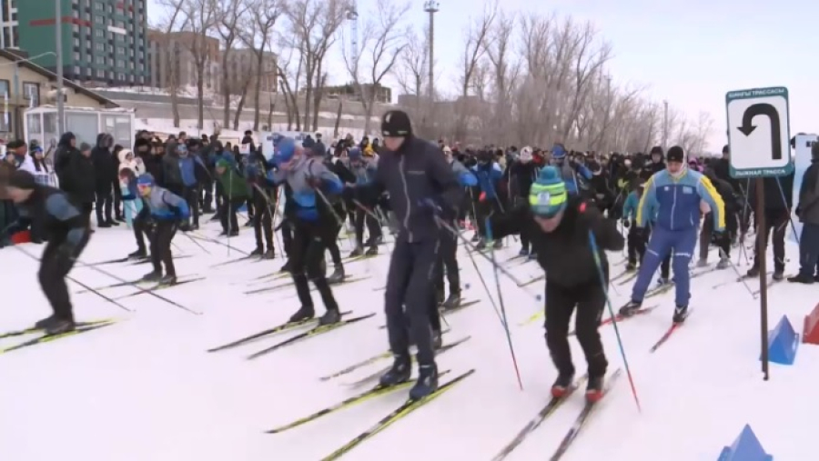 Фестиваль лыжного спорта в поддержку олимпийцев провели в Костанае