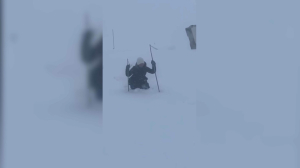 Высота снега достигла двух метров в Маркакольском районе ВКО