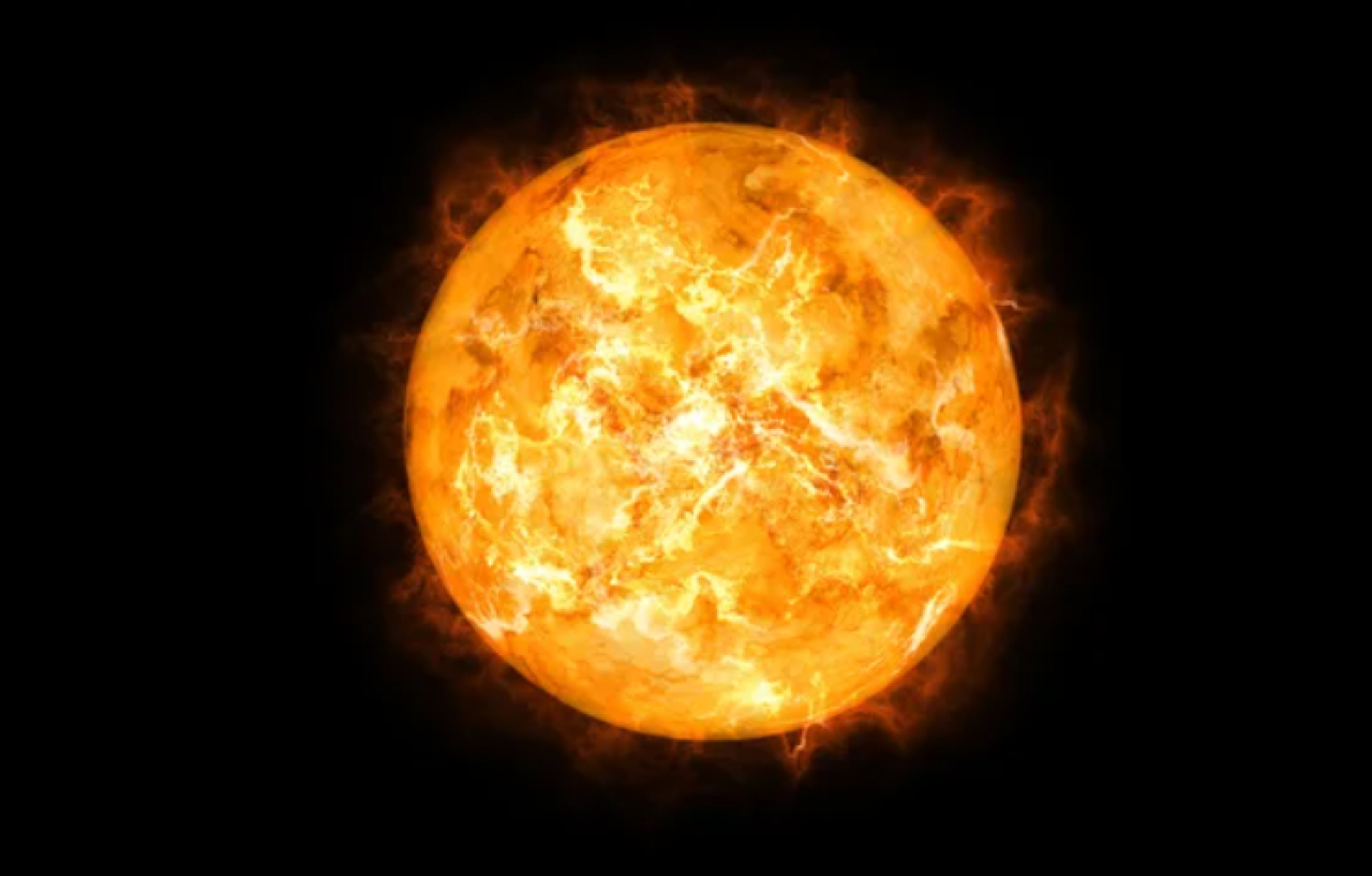 На Солнце произошла сильная вспышка