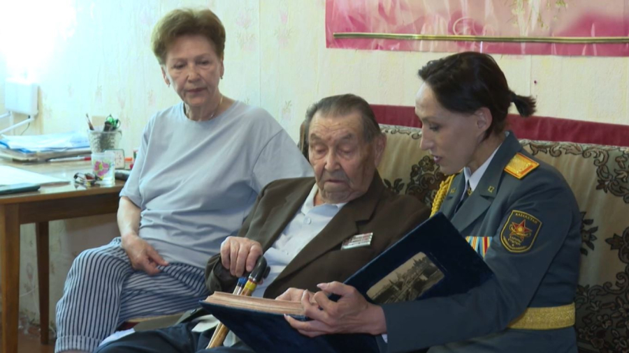Ветеран войны из Тараза отмечает 100-летний юбилей