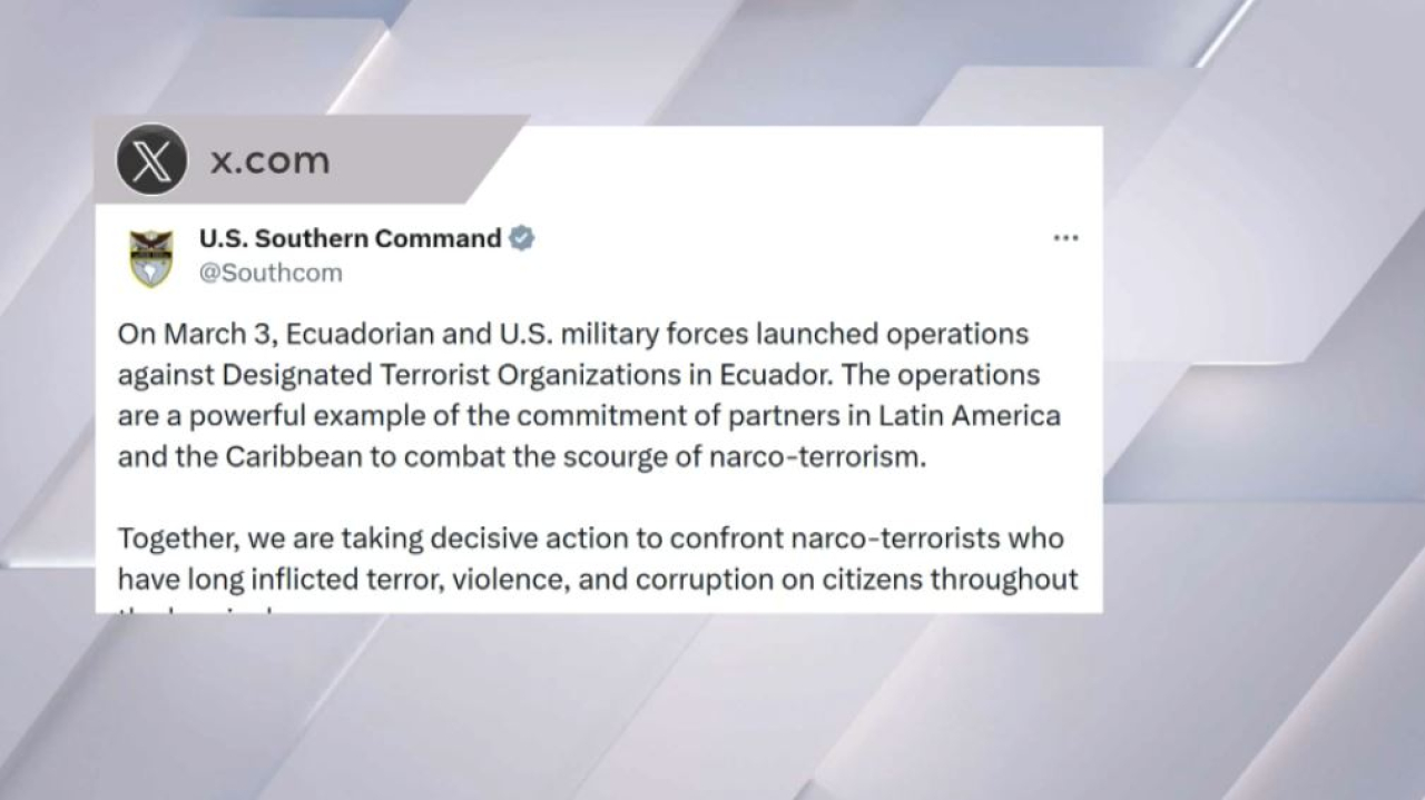 США начали военную операцию в Эквадоре