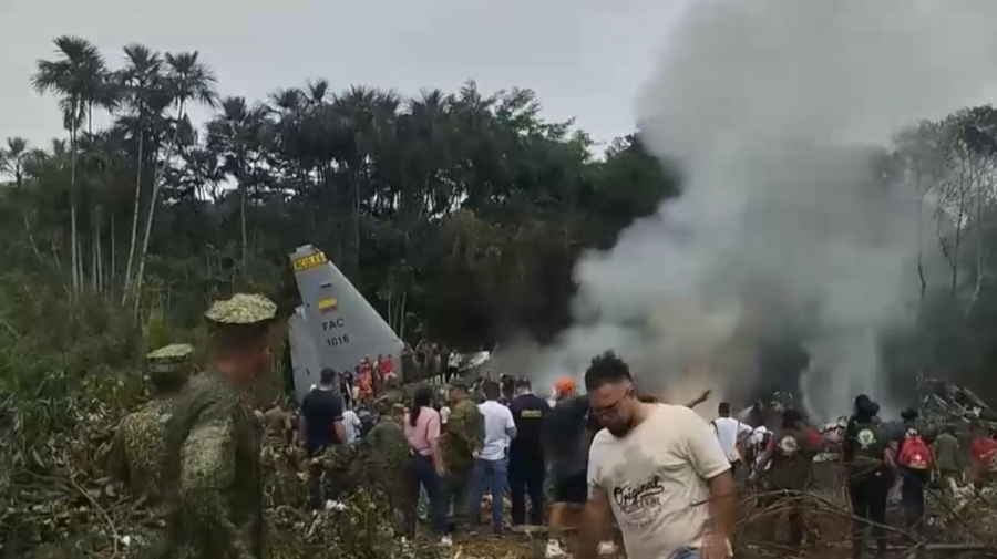 Военно-транспортный самолет разбился в Колумбии