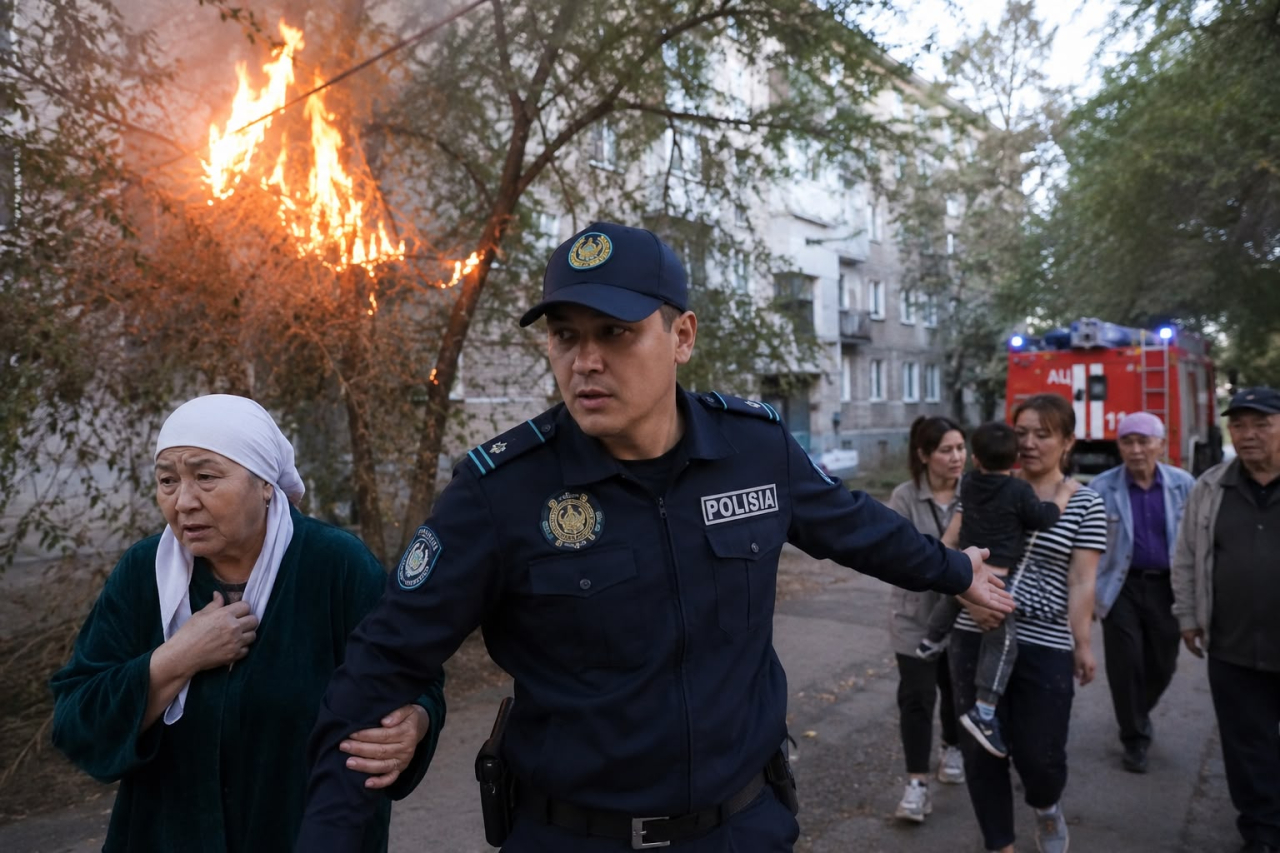 Увидел возгорание и начал эвакуацию: полицейский предотвратил возможную трагедию