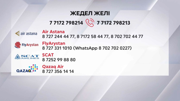 Авиация әкімшілігі жолаушыларға арналған жедел желіні іске қосты