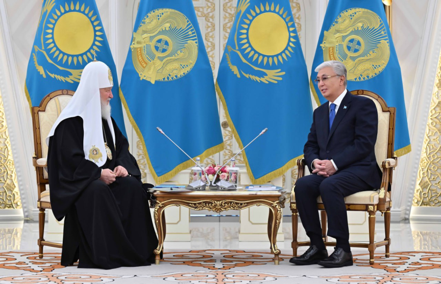 Қ. Тоқаев Мәскеу және бүкіл Ресей патриархы Кириллмен кездесу өткізді