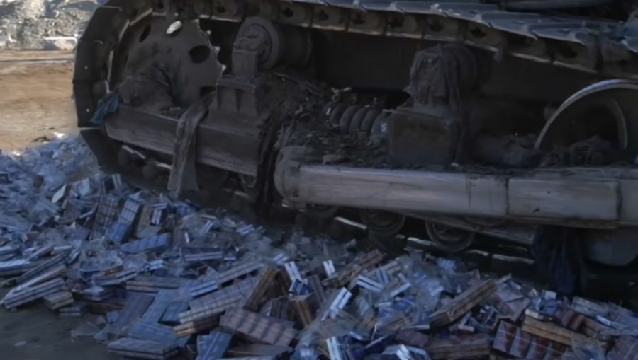 Более 4 млн пачек сигарет уничтожили в Семее