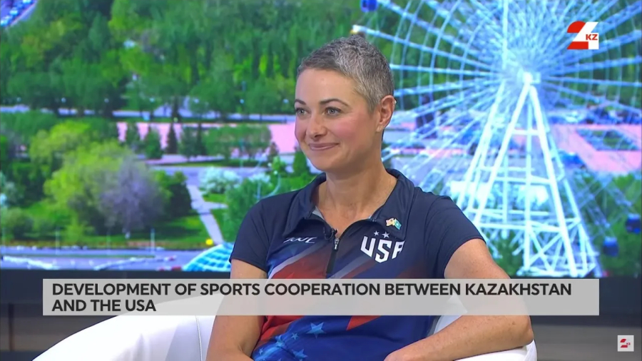 Development of sports cooperation between Kazakhstan and the USA. Victoria Brumfield