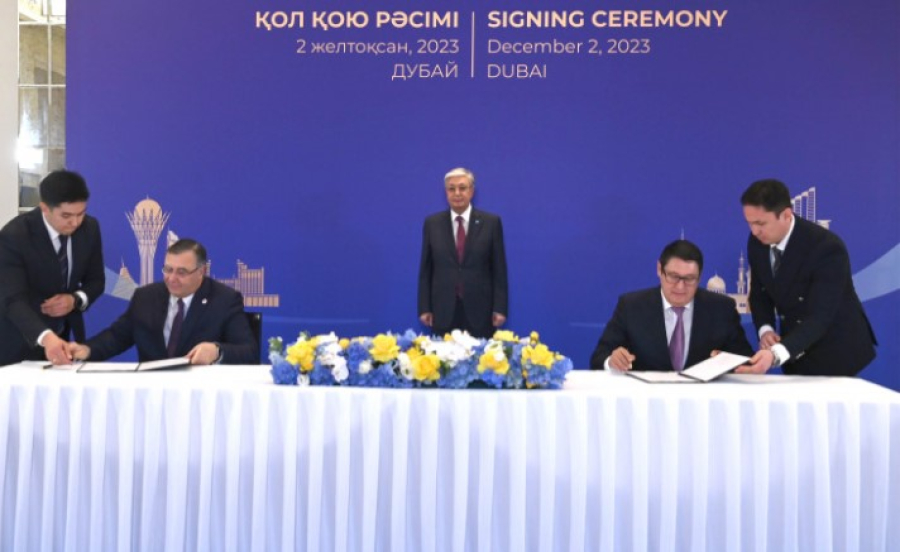 Президент Казахстана принял участие в церемонии подписания ряда соглашений