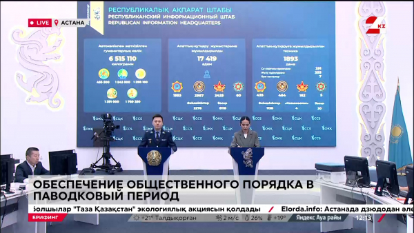 Обеспечение общественного порядка в паводковый период. Брифинг