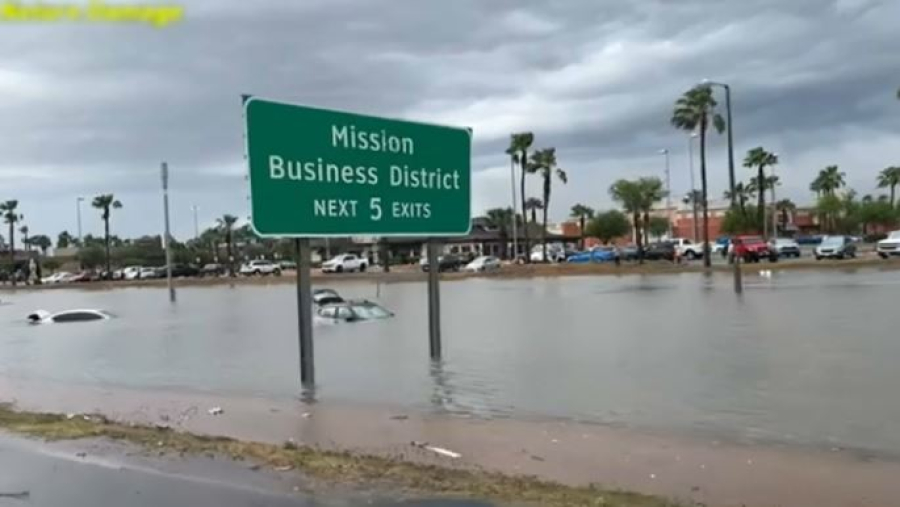 Сильные ливни вызвали наводнение в штате Техас