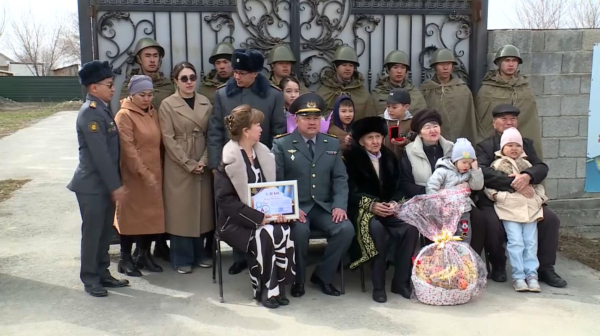 Соғыс ардагеріне «Ұлттық ұлан үздігі» төсбелгісі табысталды