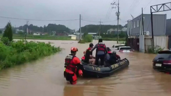 Оңтүстік Кореяда алапат тасқын жүрді