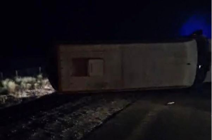 Ақмола облысында балалар мінген автобус апатқа ұшырады