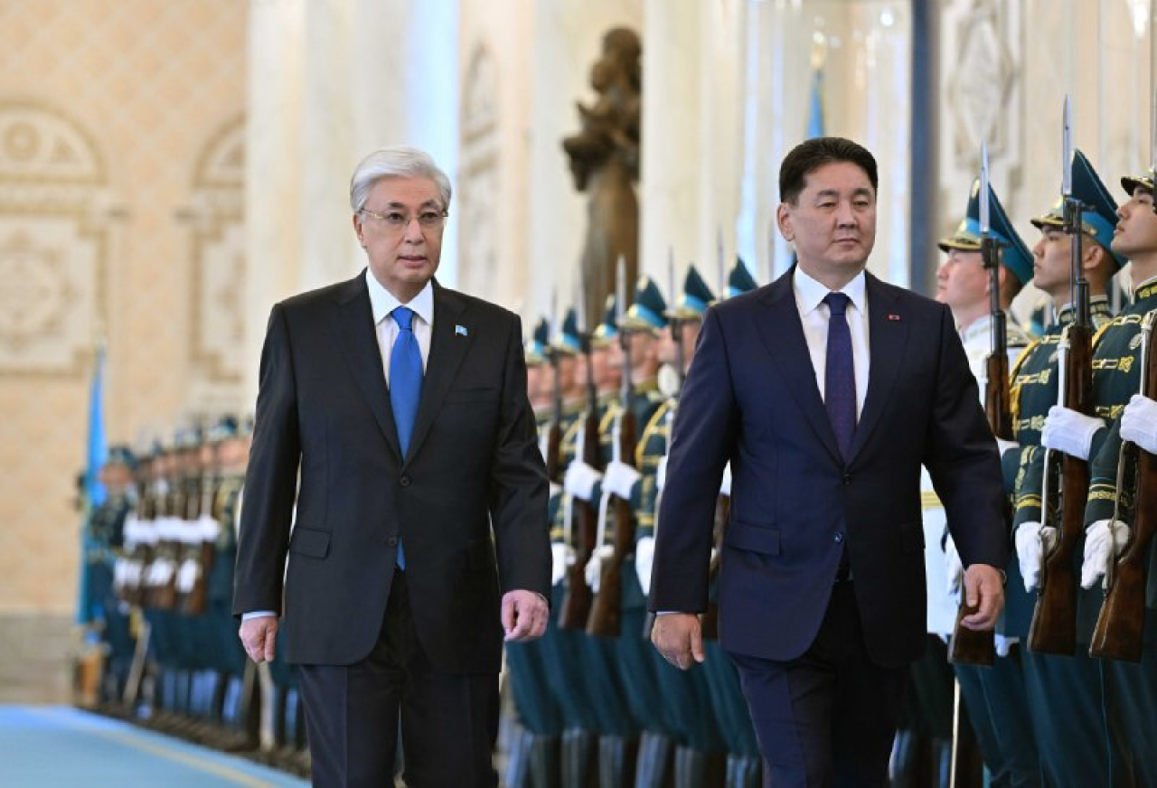 Состоялась торжественная церемония встречи Президента Монголии в Акорде