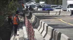 В Алматы завершён первый этап реконструкции моста по проспекту аль-Фараби