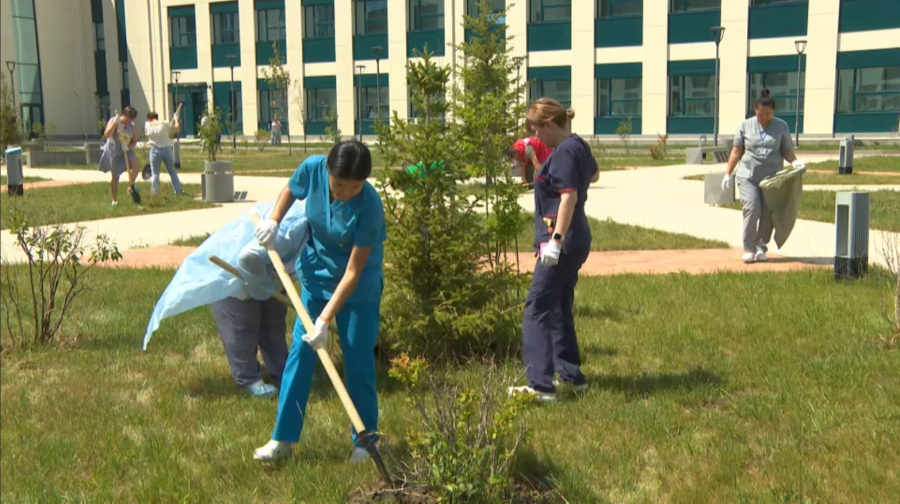 Дәрігерлер «Таза бейсенбі» науқанына атсалысты