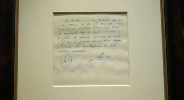 Месси мен «Барселонаның» келісімшарты бар майлық $965 мыңға сатылды