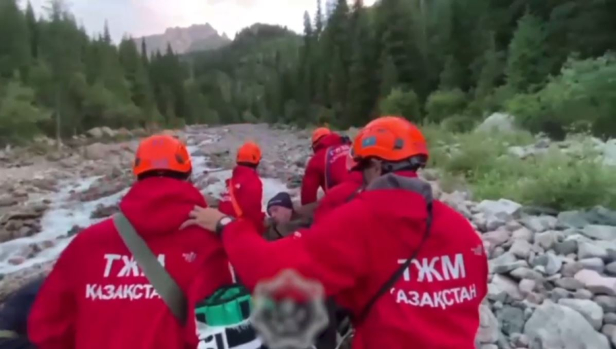 Талғар шатқалында жарақат алған турист құтқарылды