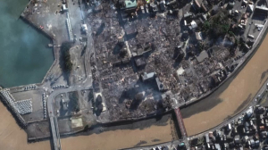 Опубликованы спутниковые снимки последствий землетрясения в Японии